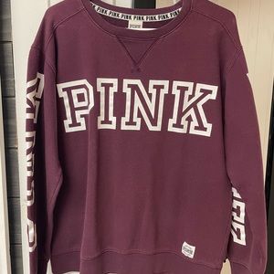 Victoria Secret Pink Burgundy Sweatshirt